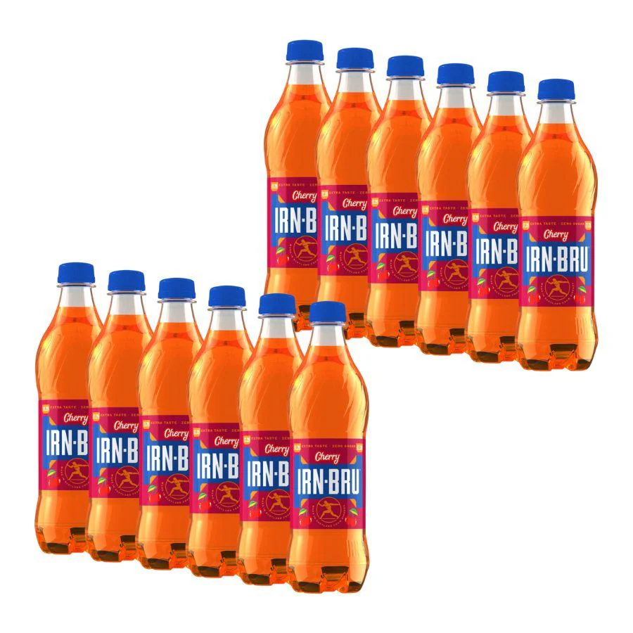 Barr Irn-Bru Cherry Zero Sugar Soft Drink (12 x 500ml)