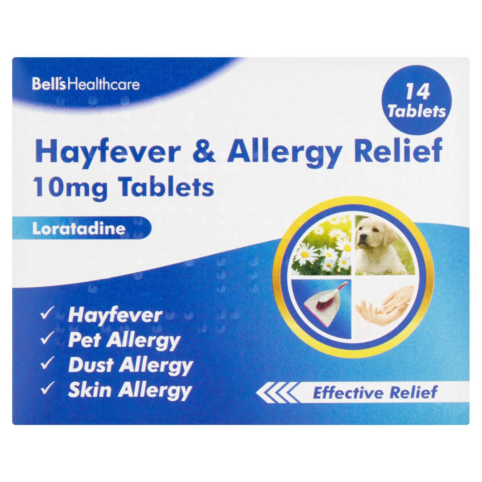Bells Healthcare Hayfever & Allergy Relief Tablets Loratadine 10mg 14 Tablets