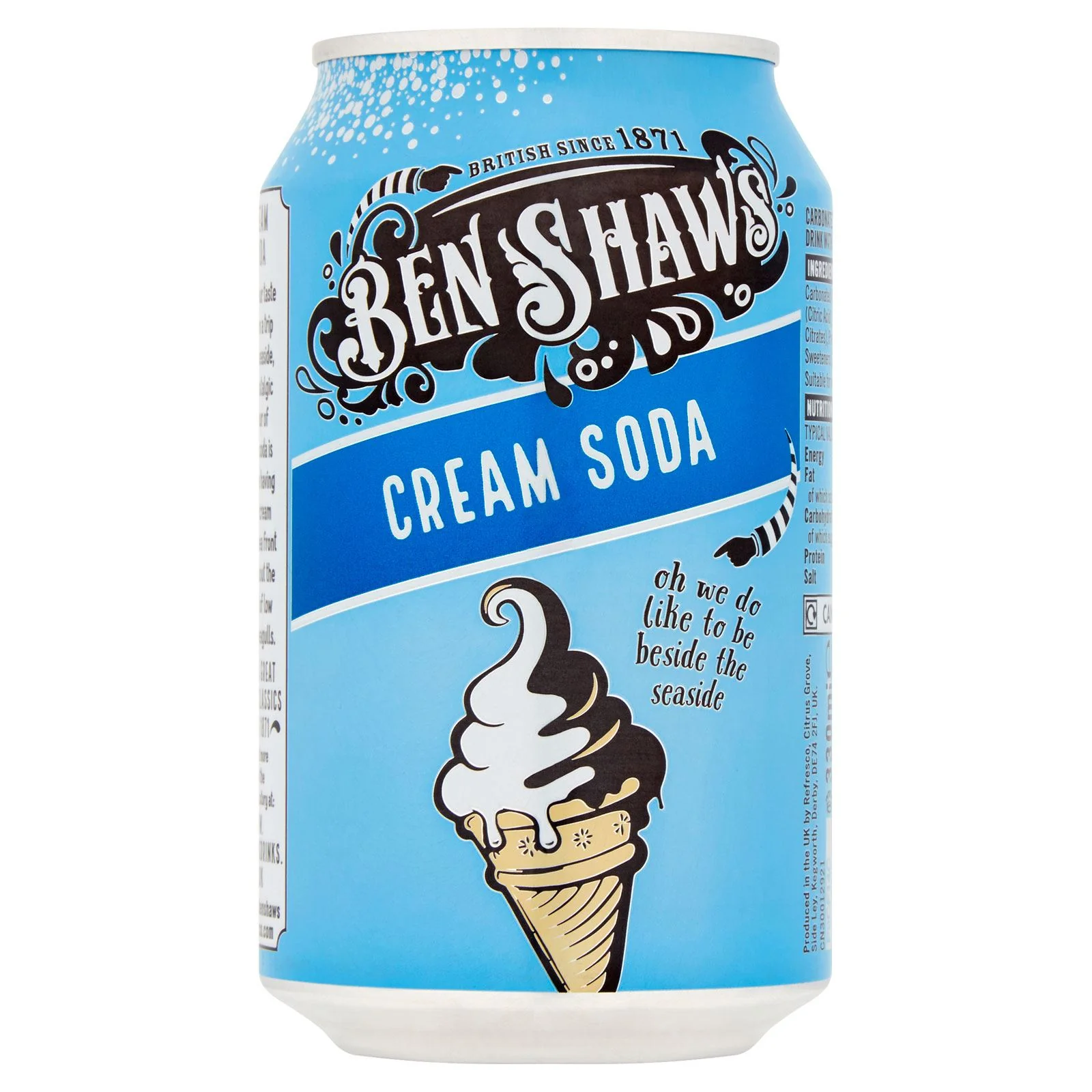 Ben Shaw Cream Soda Drink Cans (24 x 330ml) - Image 2