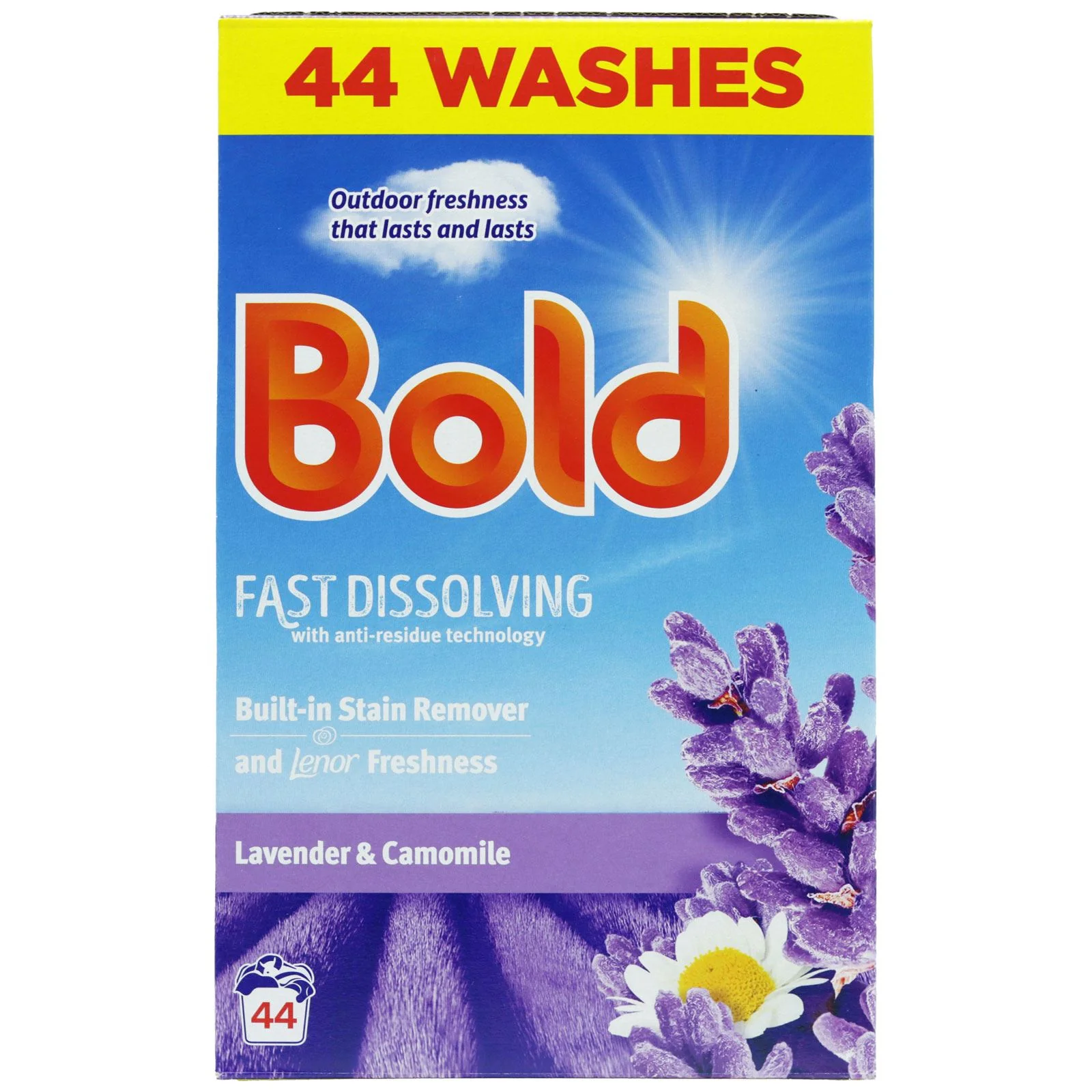 Bold Washing Powder Lavender & Chamomile, 44 Washes (2.2kg)