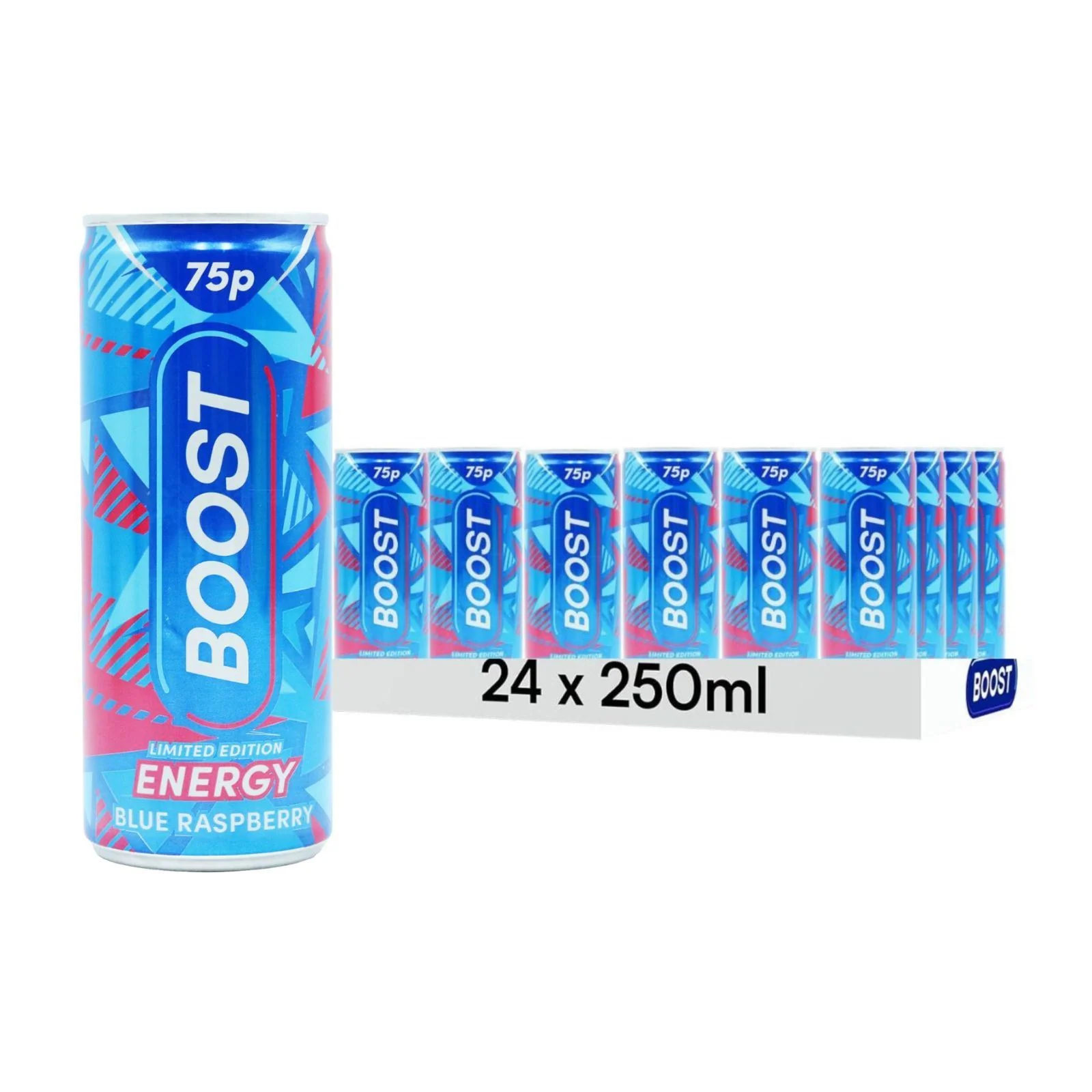 Boost Limited Edition Energy Blue Raspberry 250ml (Box of 24)