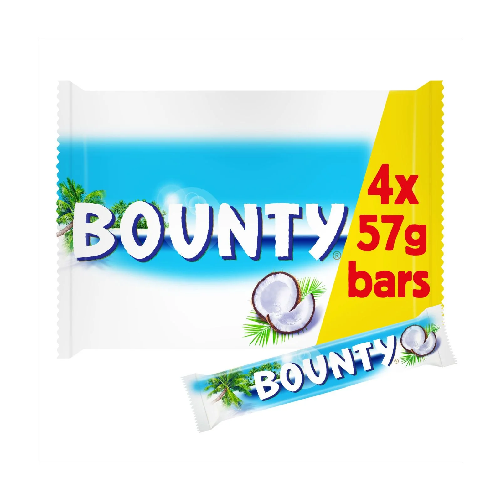 Boùnty Coconut Milk Chocolate 4 Pack 57g (Box of 12) - Image 2