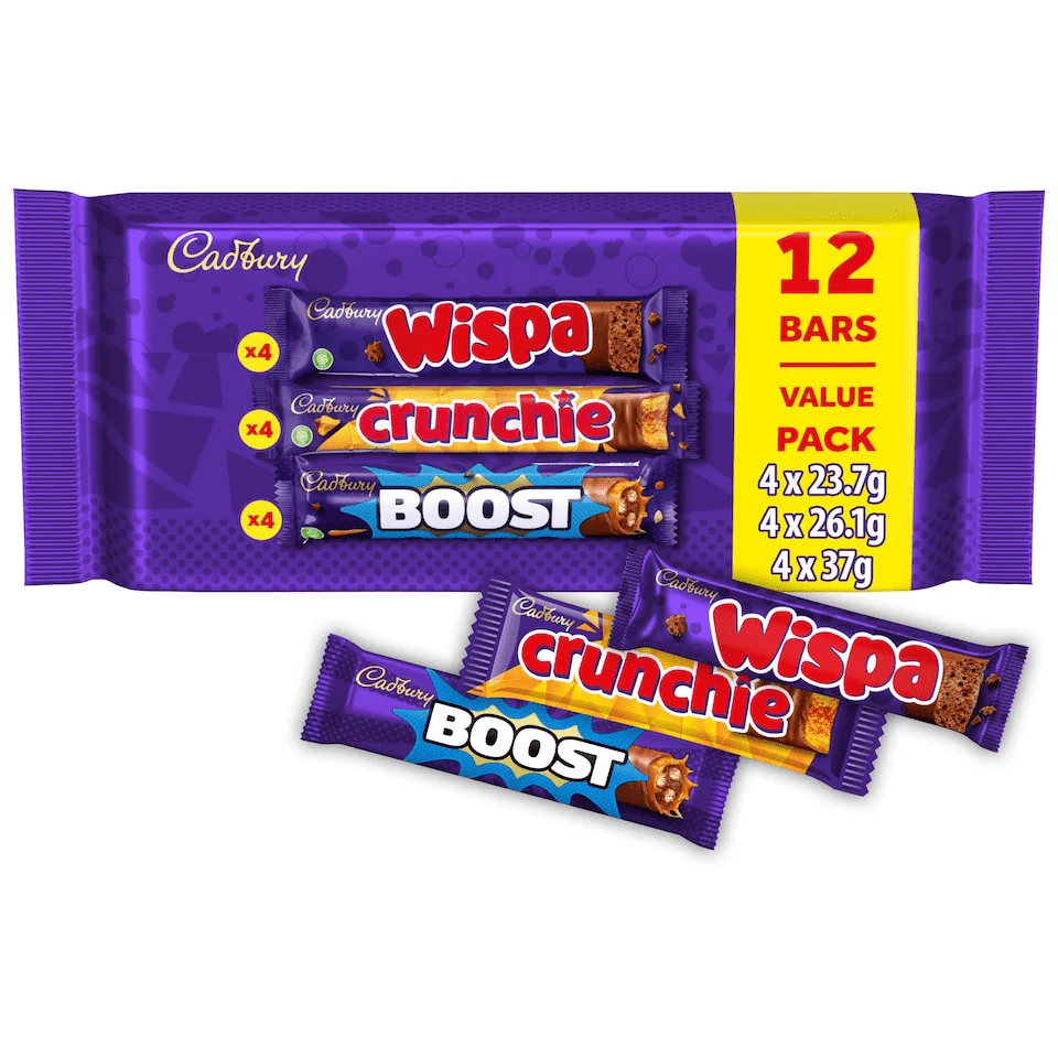 Cadbury Wispa / Crunchie / Boost Mixed Multipack 12 Bars (10 x 347.2g) - Image 3