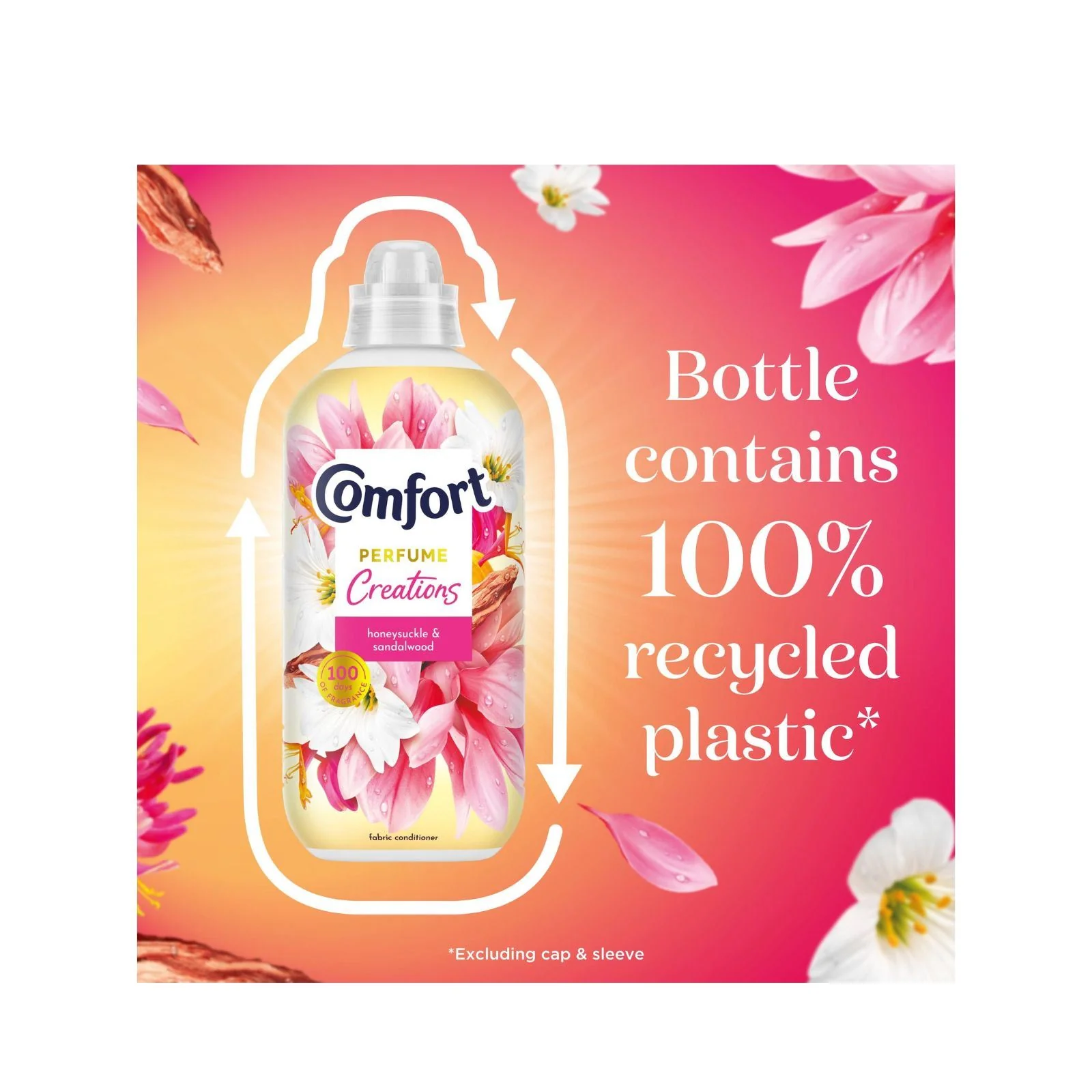 Comfort Creations Honeysuckle & Sandalwood Fabric Conditioner 26 washes - Image 2