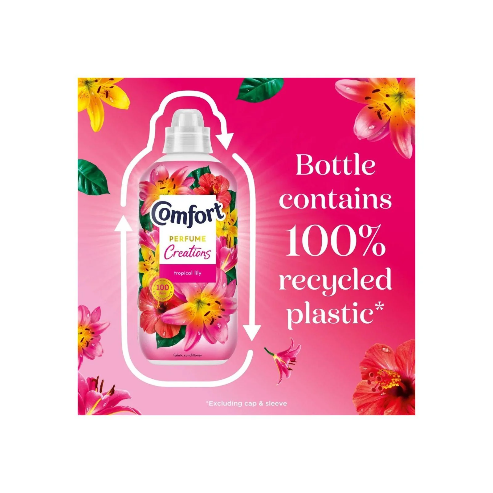 Comfort Fabric Conditioner Perfume Creations Tropical Lily, 26 W 780 ml - Image 2