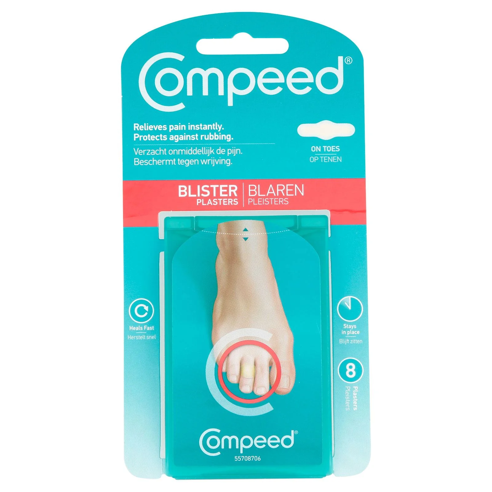 Compeed On Toes Blister Plasters, Foot Treatment  8's
