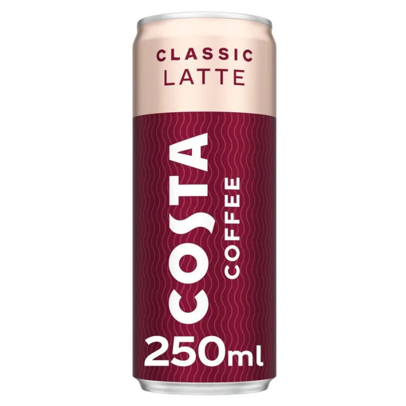 Costa Coffee Classic Latte Iced Coffee Cans (12 x 250ml) - Image 2