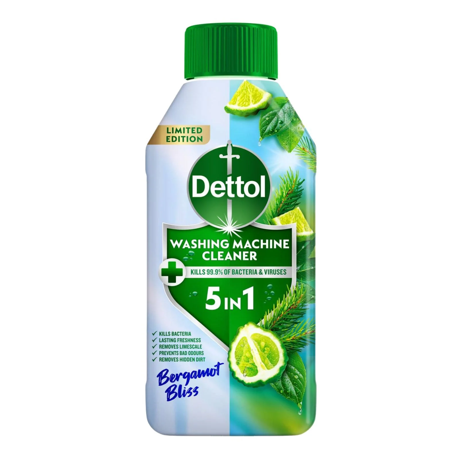 Dettol 5-in-1 Washing Machine Cleaner Bergamot Bliss 250ml