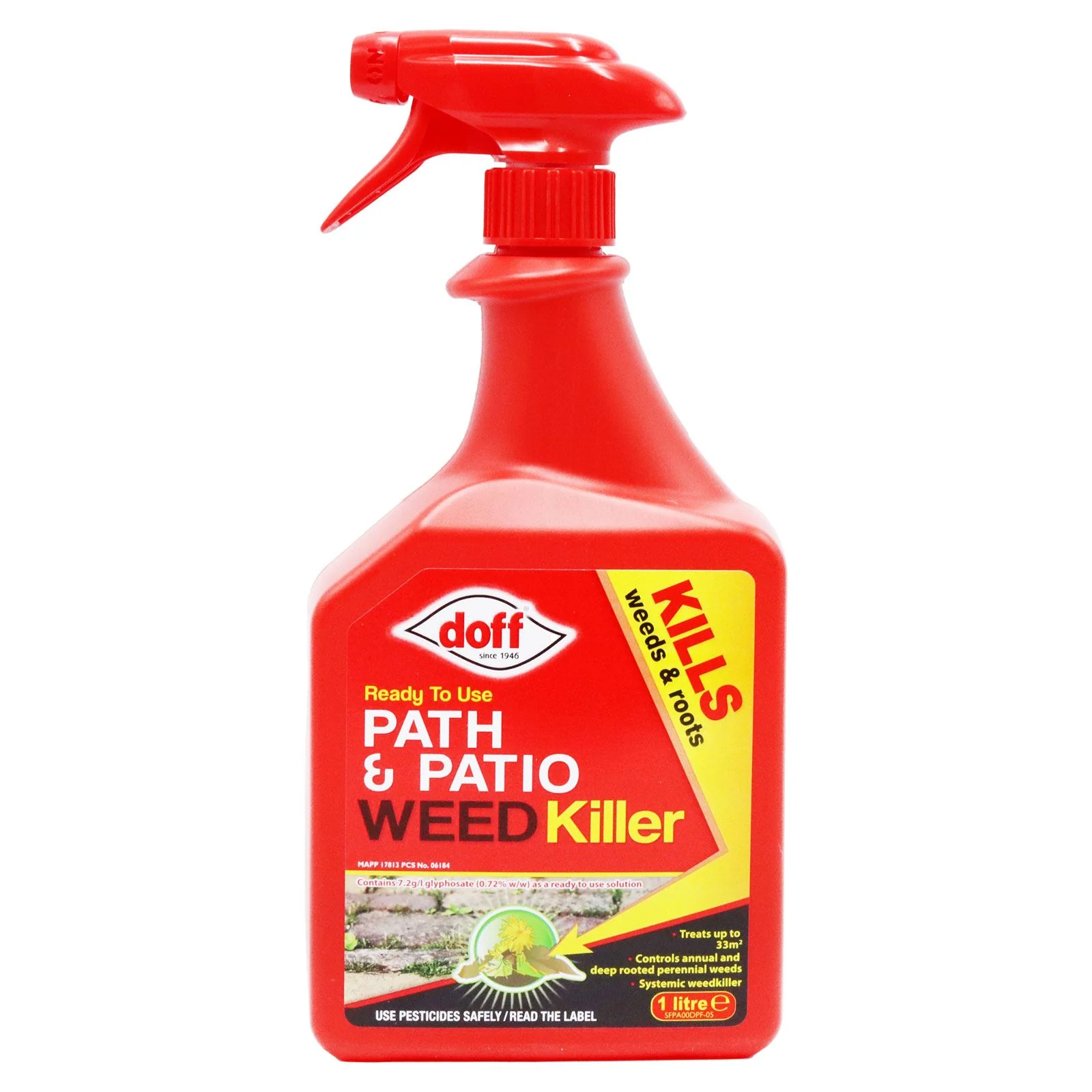 Doff Path & Patio Ready To Use Weedkiller 1L