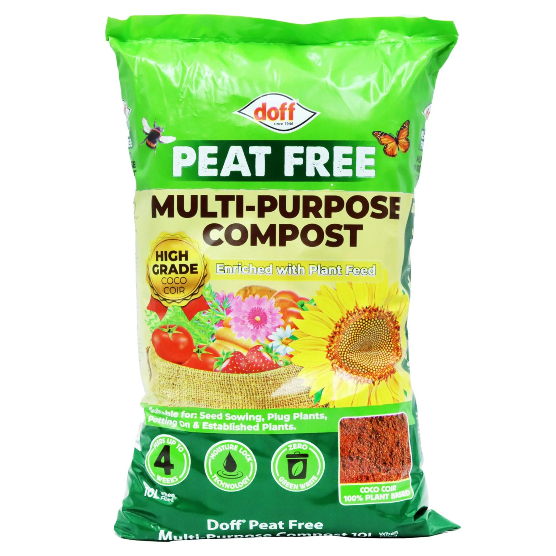 Doff Peat Free Multi-Purpose Compost (10L)