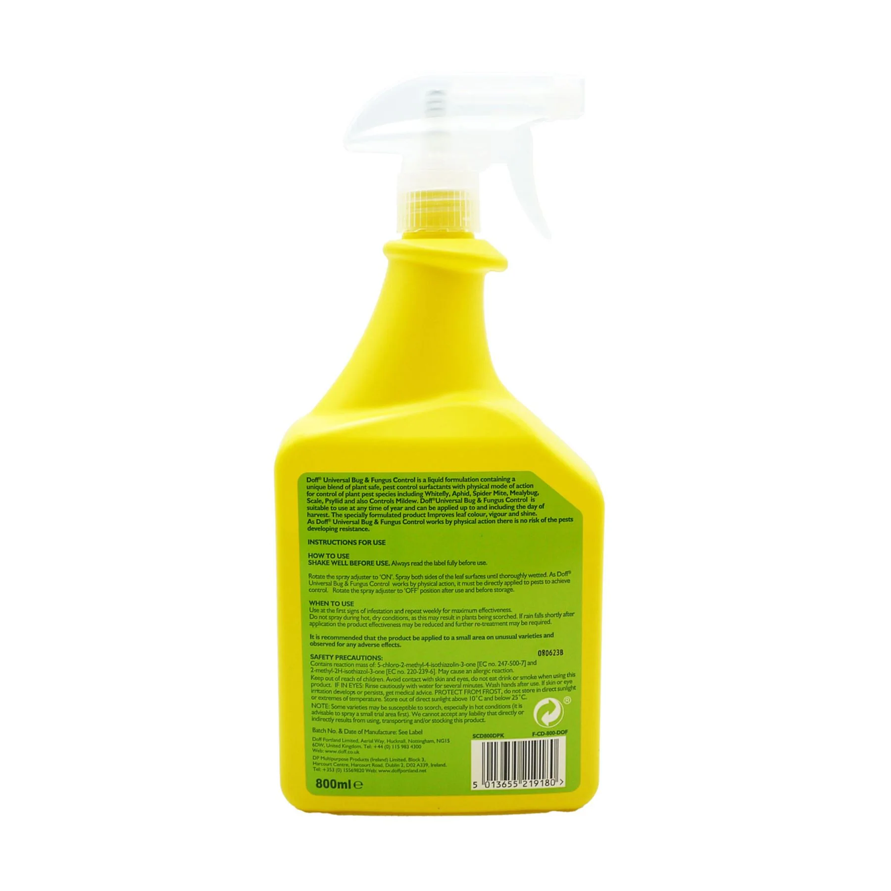 Doff Universal Bug & Fungus Control Spray 800ml - Image 2