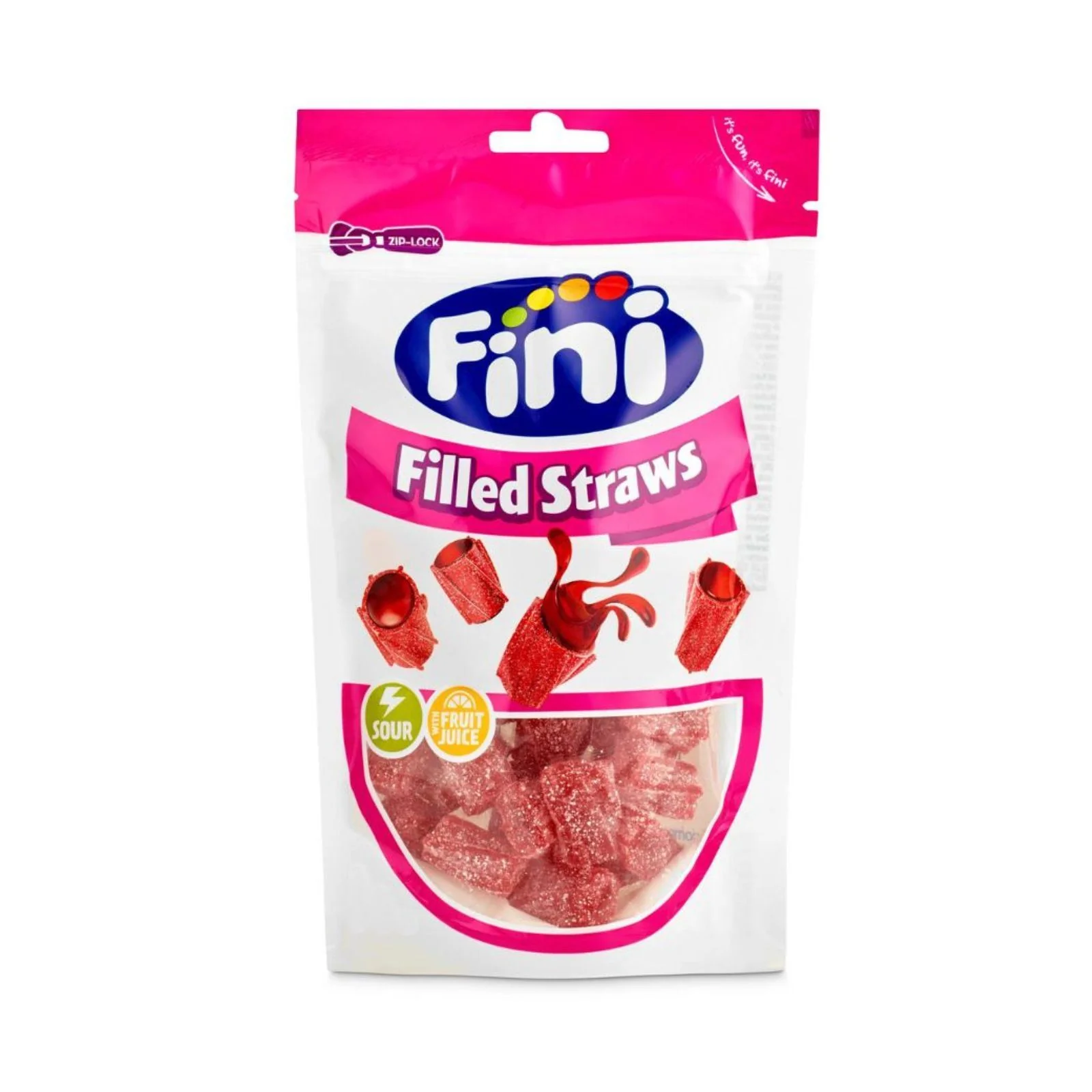 Fini Filled Straws 150g (Box of 16)
