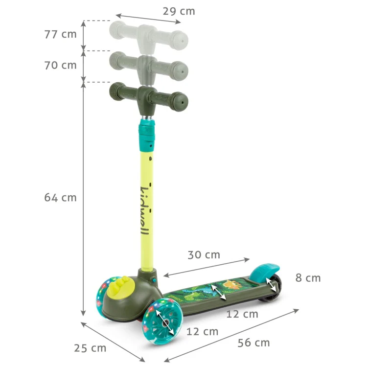 Kidwell 3 Wheeled Light Up Balance Scooter (Dinosaur) - Image 3