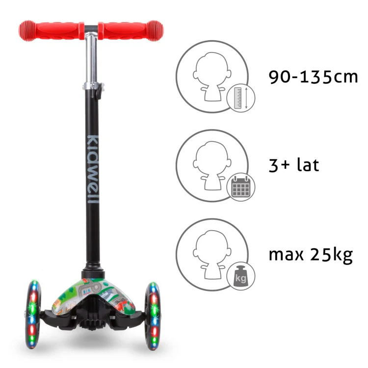 Kidwell 3 Wheeled Light Up Balance Scooter (Uno City) - Image 4