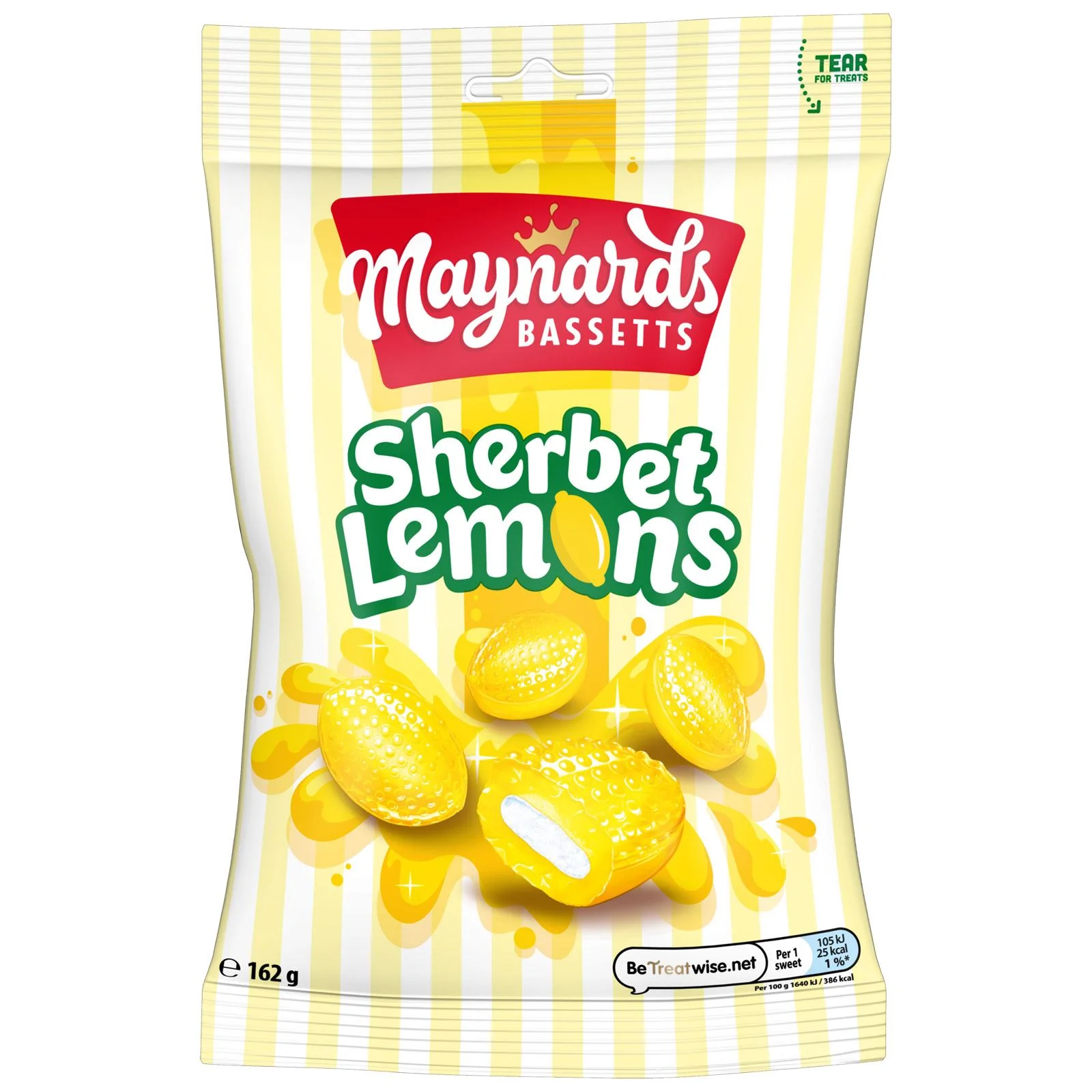 Maynards Bassetts Sherbet Lemons with Fizzy Centre (12 x 162g) - Image 2