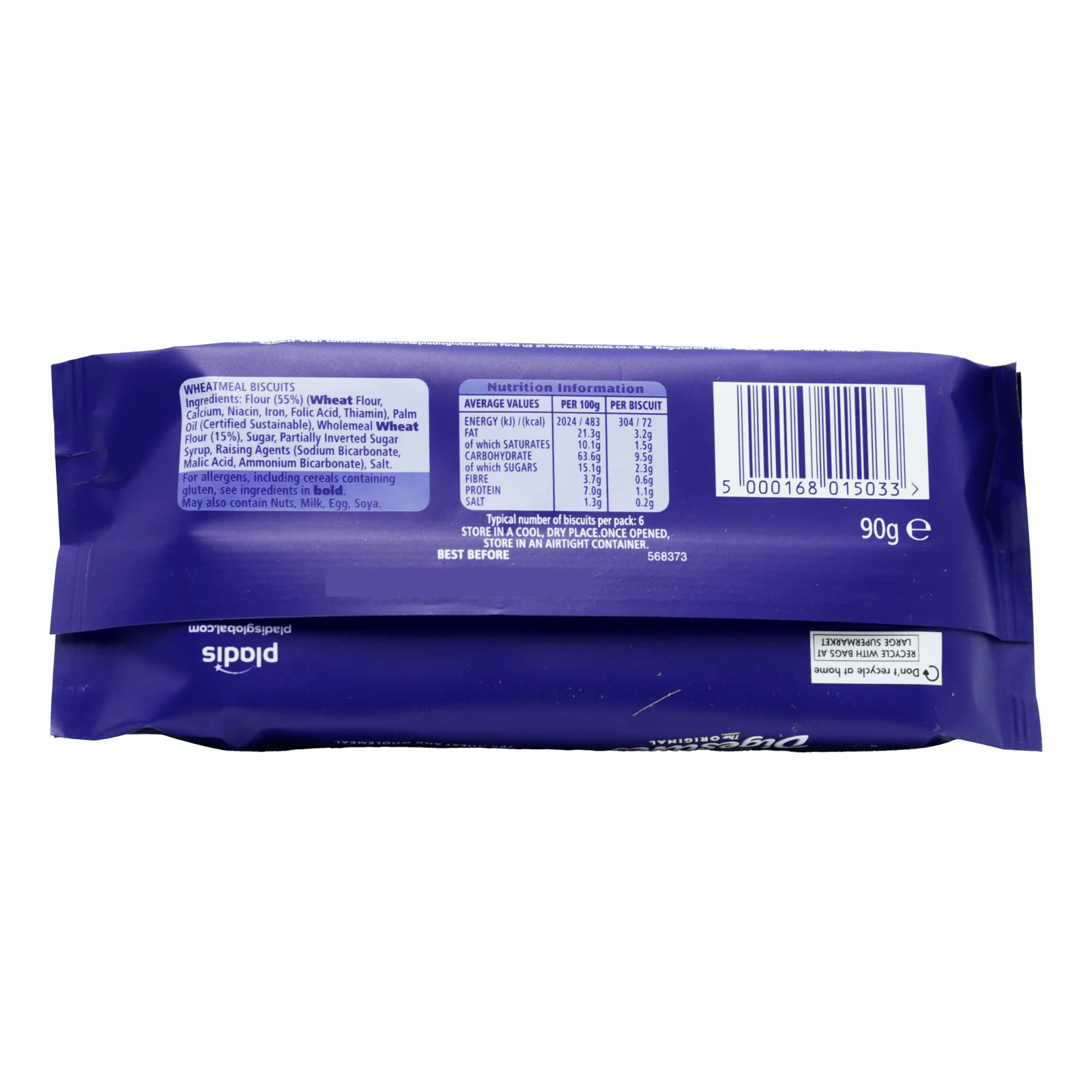 McVitie's Digestives The Original Biscuits Grab Pack (10 x 90g) - Image 3