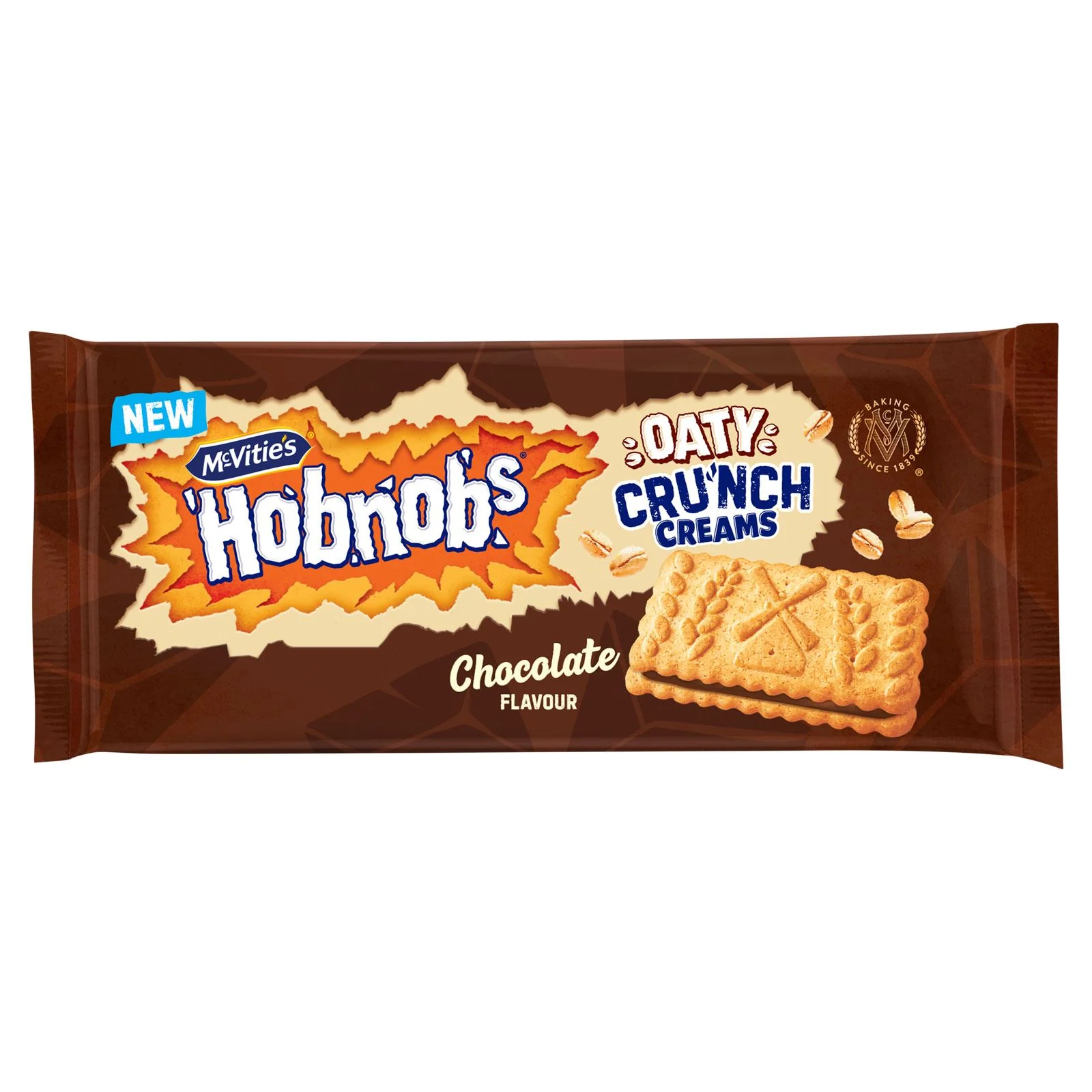 McVitie's Hobnobs Oaty Cru'nch Creams Chocolate Flavour (18 x 100g) - Image 2