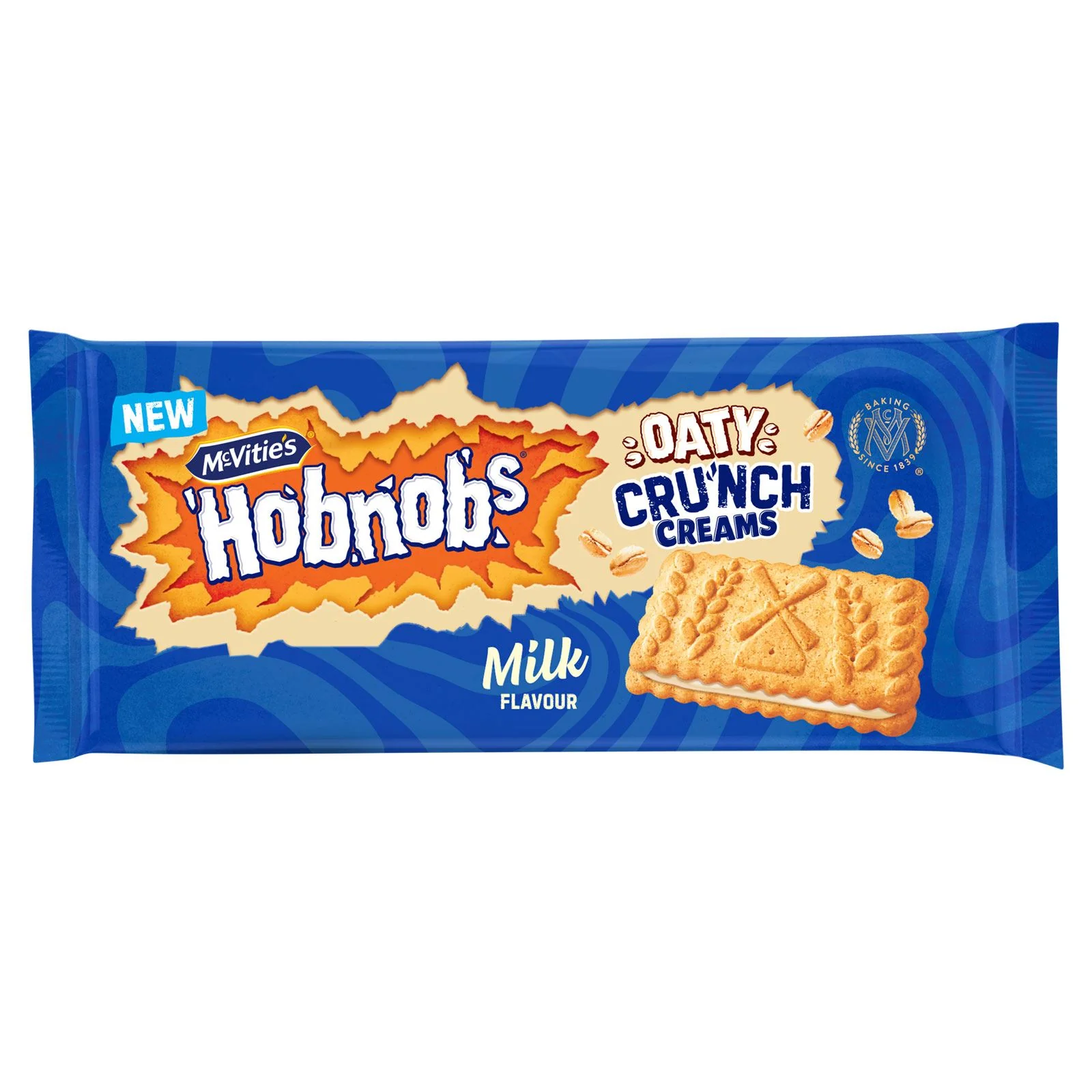 McVitie's Hobnobs Oaty Cru'nch Creams Milk Flavour (18 x 100g) - Image 2