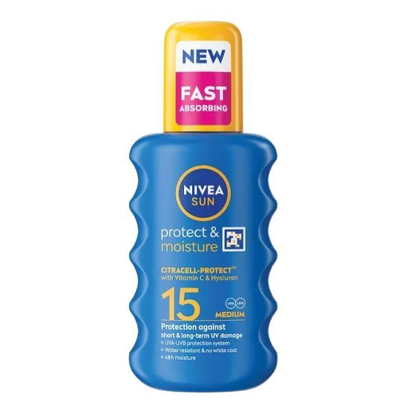 Nivea Sun Protect & Moisture Sunscreen SPF15 (200ml)