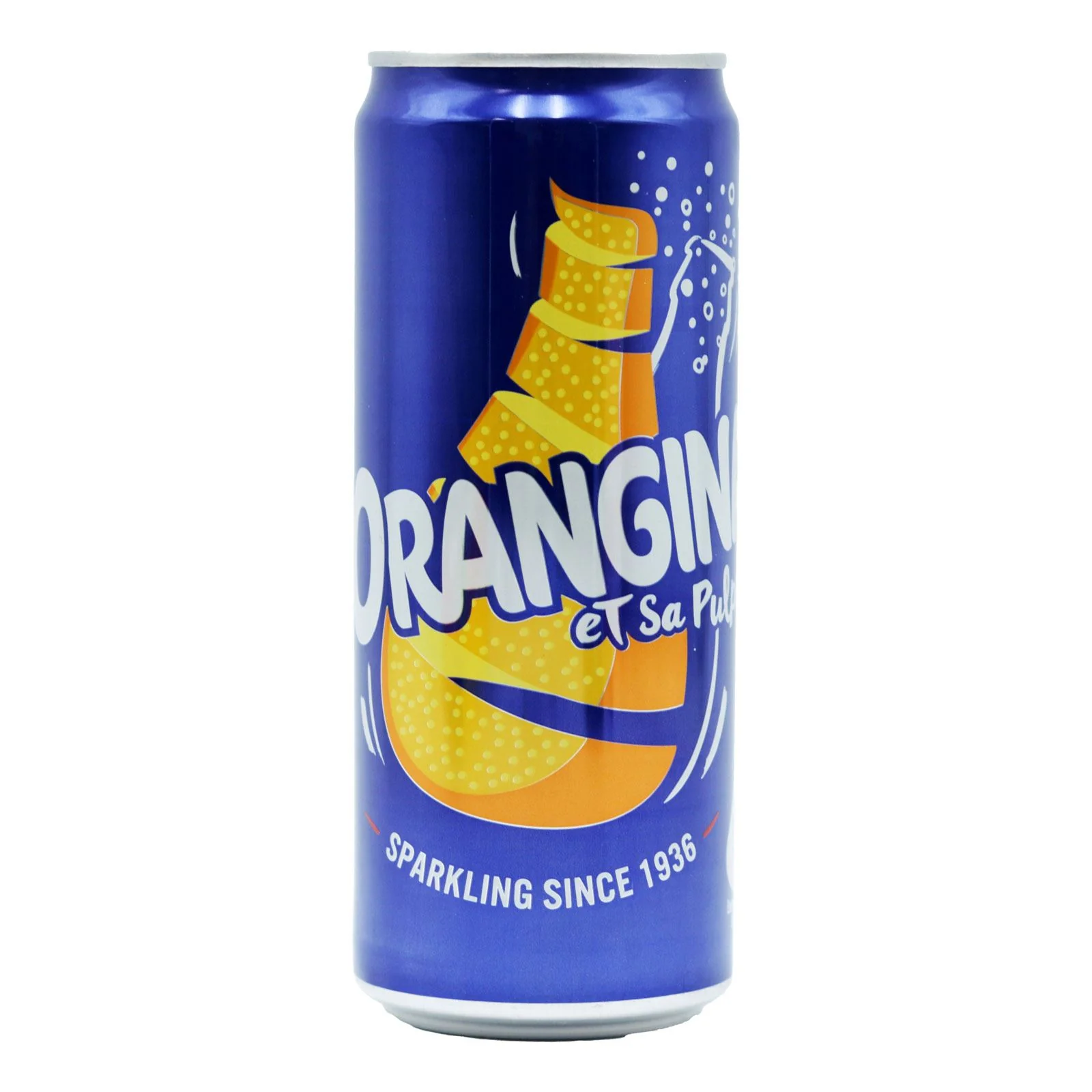 Orangina Original Sparkling Orange Drink Can (24 x 330ml) - Image 2