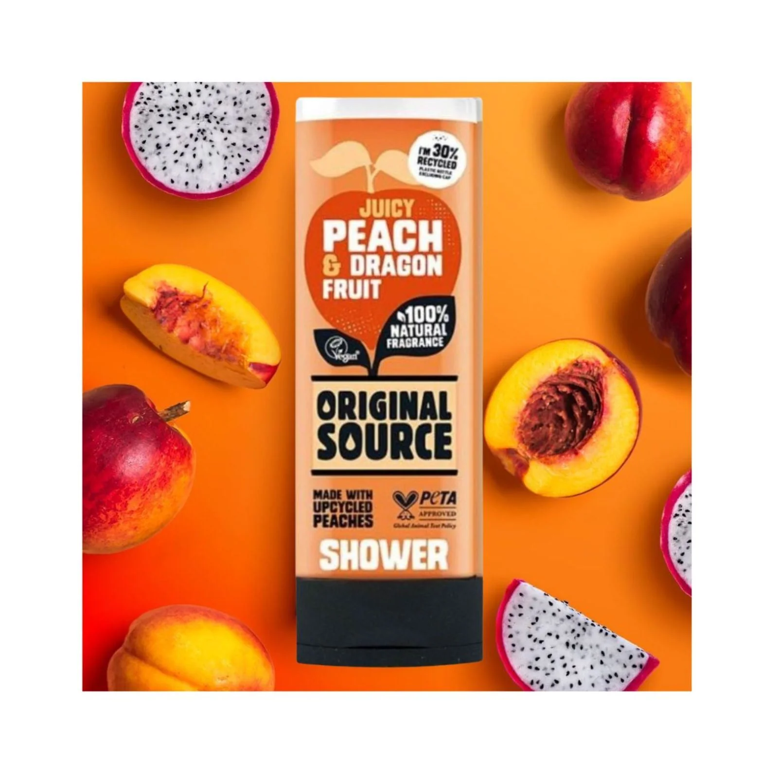 Original Source Juicy Peach & Dragonfruit Shower Gel 400ml - Image 2