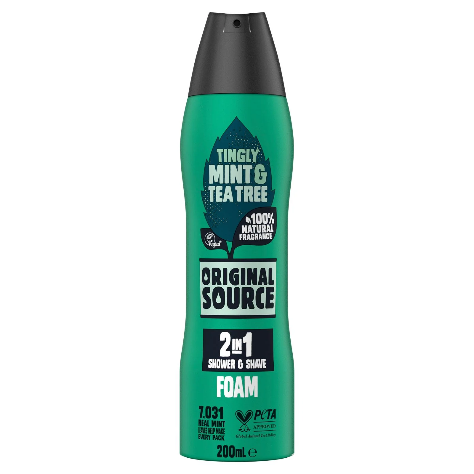 Original Source Mint & Tea Tree 2-in-1 Shower and Shave Foam (200ml)