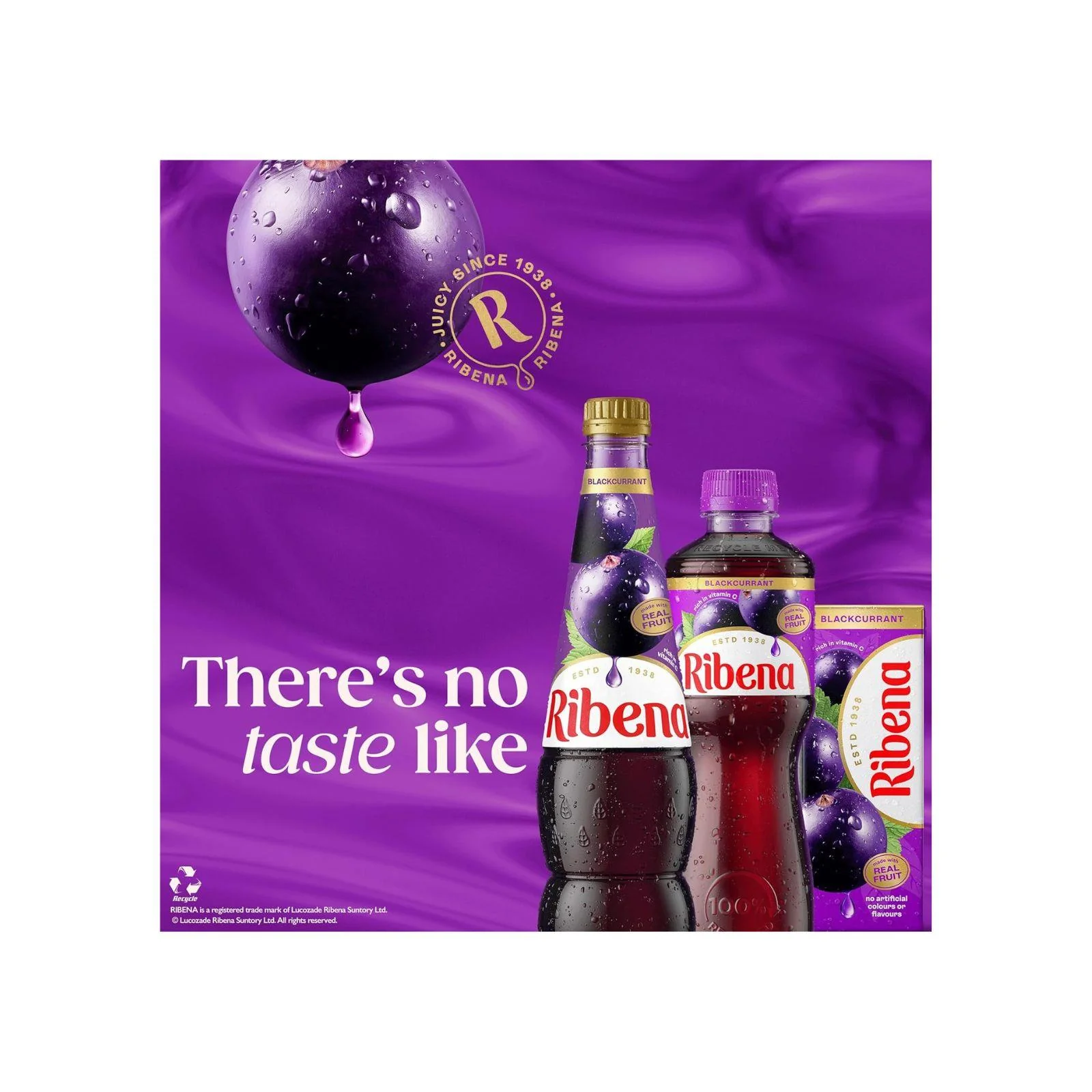 Ribena Blackcurrant Juice Drink Cartons 6 Pack 250ml (Box of 4) - Image 5