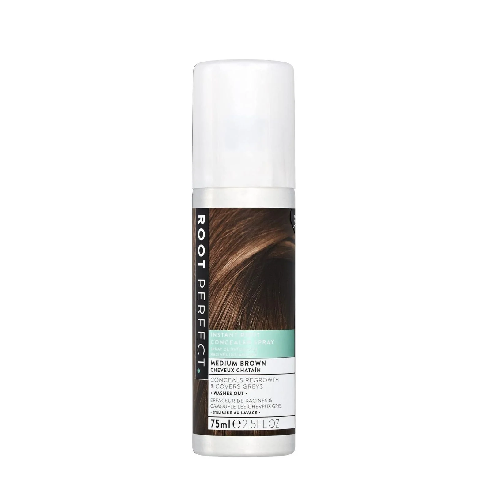 ROOT PERFECT Hair Concealer Spray, Medium Brown, 75ml