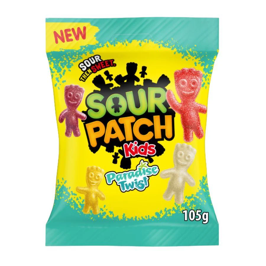 Sour Patch Kids Paradise Twist Tropical Flavour Sweets (10 x 105g) - Image 2