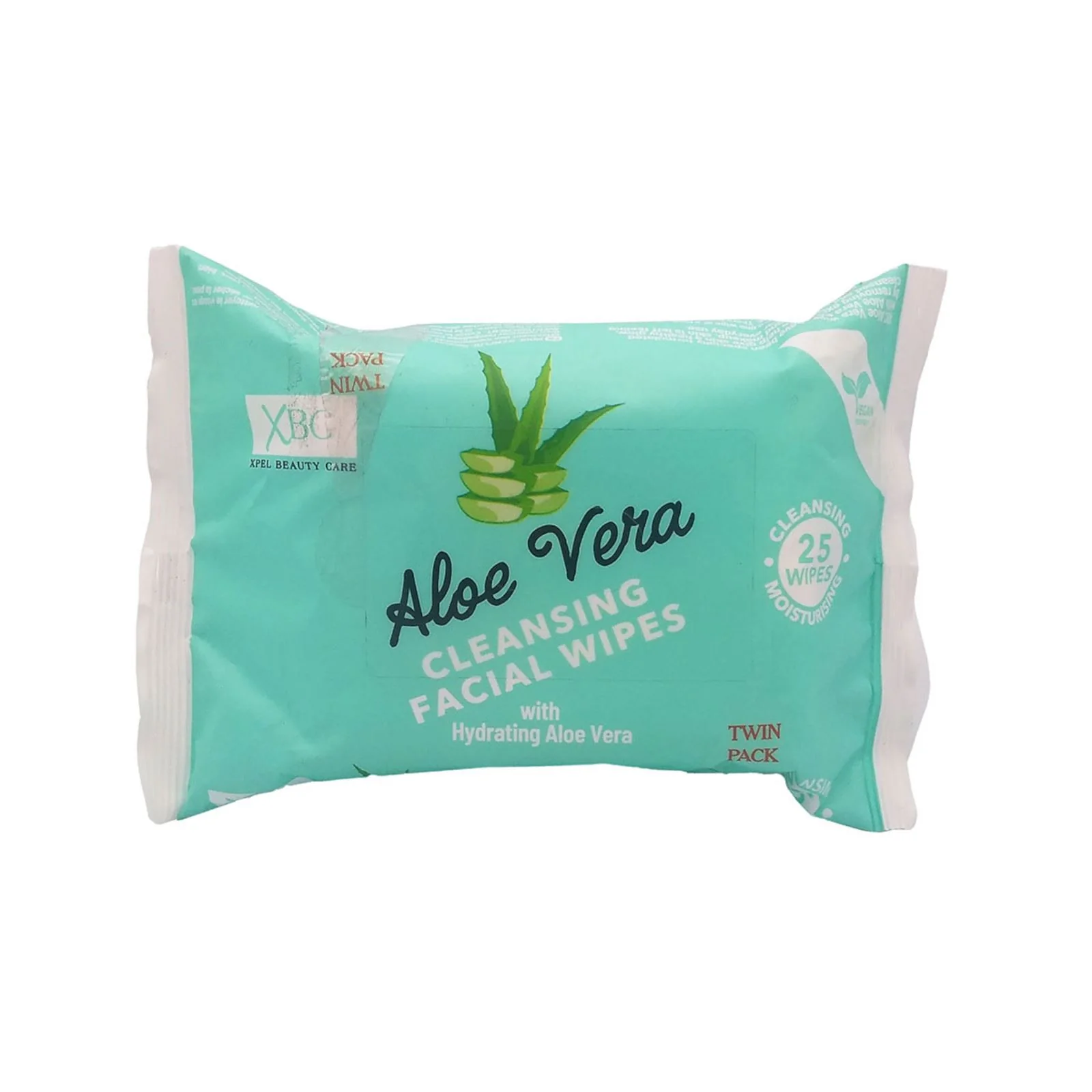XBC Aloe Vera Facial Wipes Twin Pack