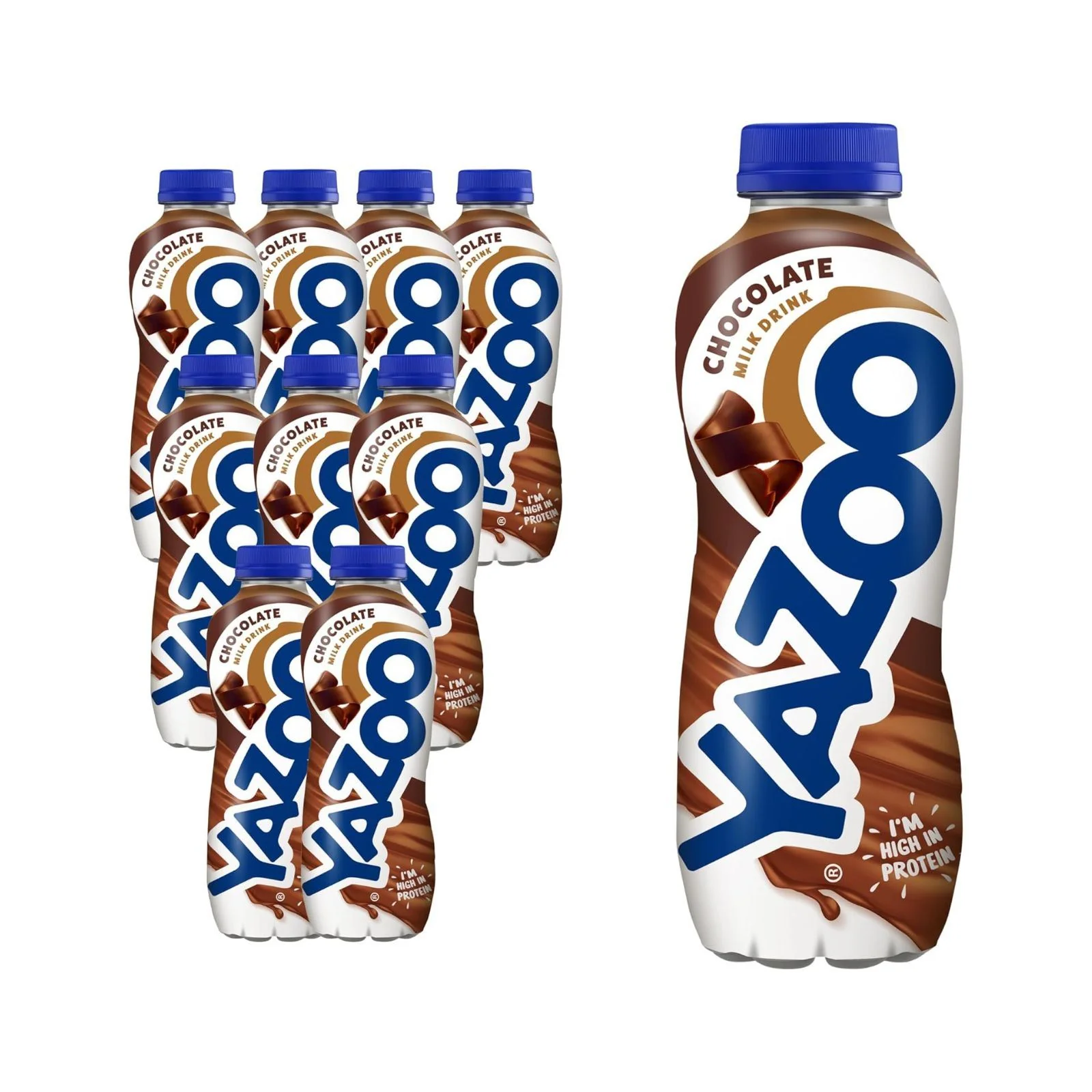 YAZOO Chocolate Milkshake Milk Drink 400 ml (Box of 10) BBE 21/8/25