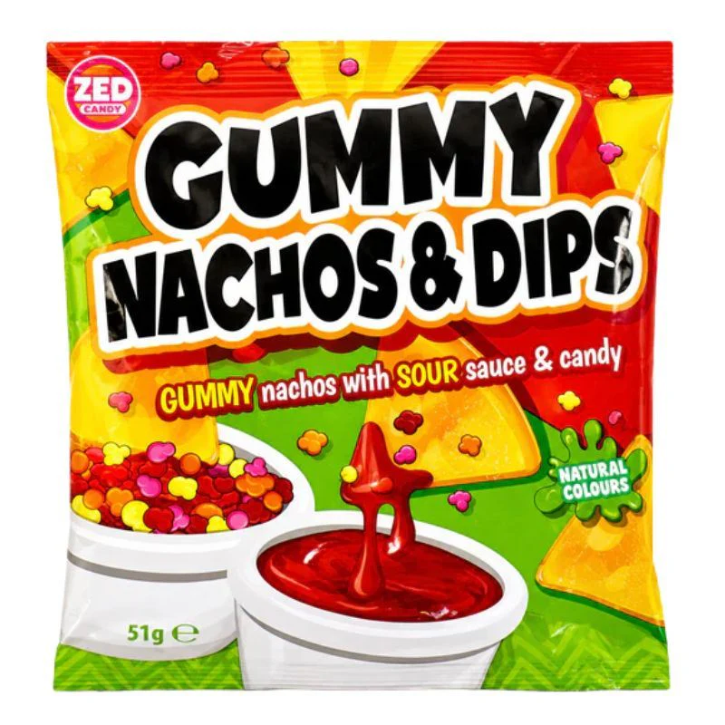 Zed Candy Gummy Nachos & Dips (12 x 51g) - Image 2